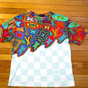 LV Printed damier shirt